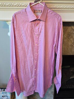 Thomas Pink men's luxury dress shirt 17.5 neck and 35.5 sleeve